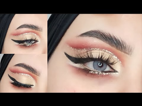 Cut Chris makeup for lined eyes مكياج كت كريس للعيون المبطنه وفتحه توسيع العين