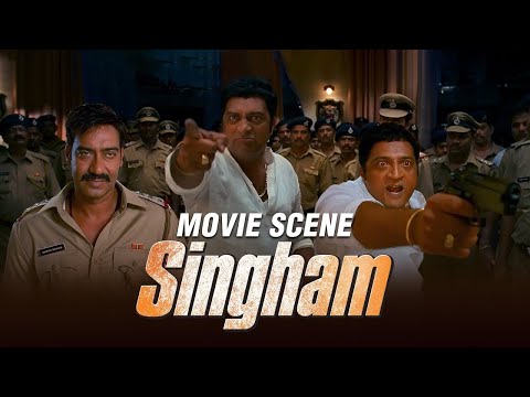 Prakash Raj Tricks Ajay Devgn And Co. To Escape From The Room | Singham | Movie Scene | Rohit Shetty