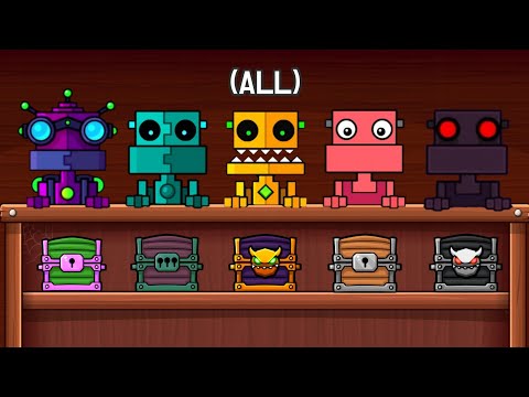 ALL SHOP (Total 118) | Geometry Dash 2.11 ~ 2.2