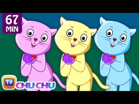 Three Little Kittens and Many More Kitten Cat Songs | Popular Nursery Rhymes Collection | ChuChu TV