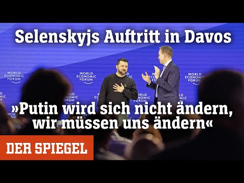 Wirtschaftsforum in Davos: Wie Wolodymyr Selenskyj die Verb&uuml;ndeten aufr&uuml;ttelt | DER SPIEGEL