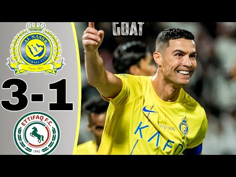 Cristiano Ronaldo 1 Goal 1 Assists ⚽️🔥 Al-Nassr vs Al-Ettifaq 3-1 Highlights All Goals 2023