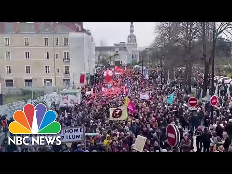 Protests intensify across France over pension reform