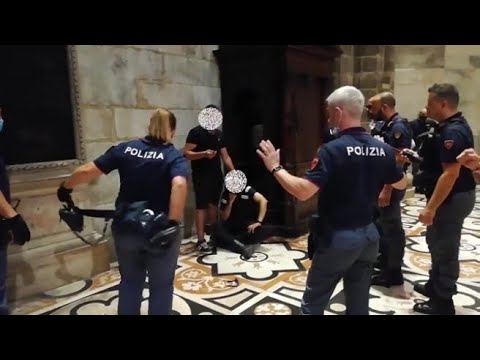 Arresto in Duomo, il blitz della Polizia per liberare la guardia giurata