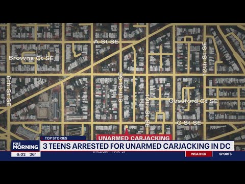 Police arrest boys ages 12 to 15 for assaulting, carjacking ride-hail driver in DC: officials