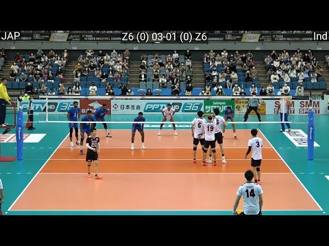 Volleyball : Japan - India amazing FULL Match