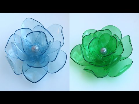 How To Make Very Easy and Beautiful Plastic Bottle Flower - Plastic Bottle Craft -Bottle Art