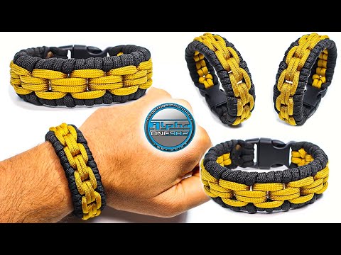 How to Make a Paracord Bracelet Chain Links Paracord Knot Tutorial