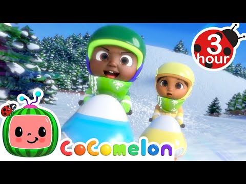 CODY VS NINA! Snowman Race Song | Cocomelon | Christmas and Holiday Cartoons for Kids | Moonbug Kids