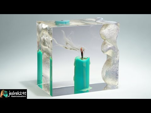 Candle SMOKE in Epoxy Resin. DIY the easy way / RESIN ART