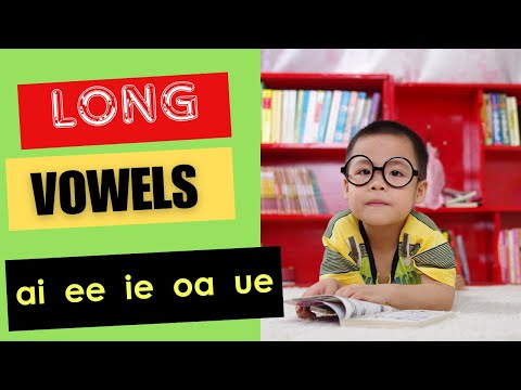 What are Long Vowel Sounds - Learn Long Vowels (ai, ee, ie, oa, ue)   