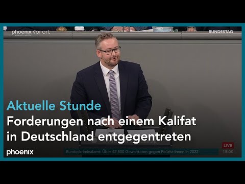 Aktuelle Stunde: Forderungen nach einem Kalifat in Deutschland entgegentreten am 09.11.23