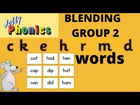 JOLLY PHONICS GROUP 2 Blending, sounding , reading | ckehrdm | How to blend words