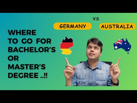 Germany vs Australia for International Student  I  Where to go for bachelor's or master's studies