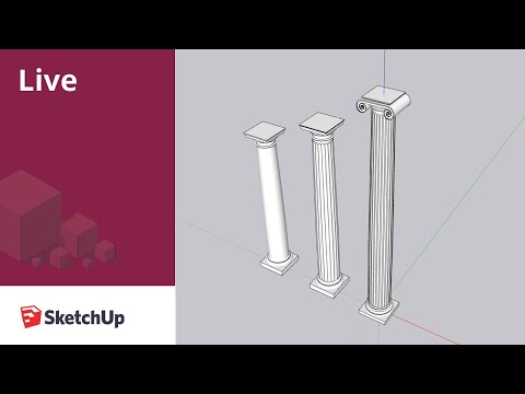 Modeling Columns in SketchUp Live!