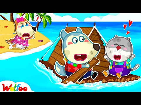 Don't Leave Lucy! - Wolfoo Surviving on Desert Island for 24 Hours Challenge 🤩 Wolfoo Kids Cartoon