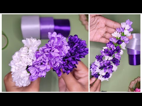 DIY| cara membuat buket bunga dari pita satin | flower Bouquet 