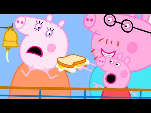 Peppa Pig English Episodes | Peppa Goes to Paris on a Ferry but Mummy Pig Doesn't Feel Well