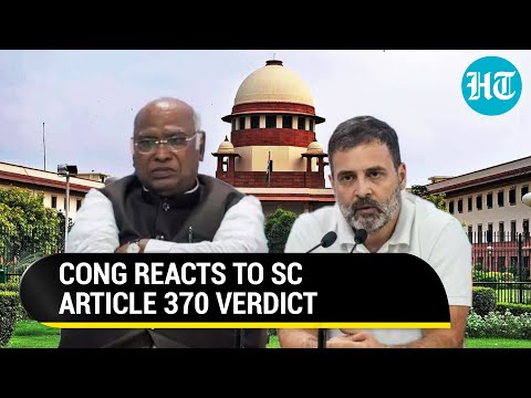 'Disagree With SC': Cong Breaks Silence On Article 370 Judgment | Explains Stand On J&amp;K