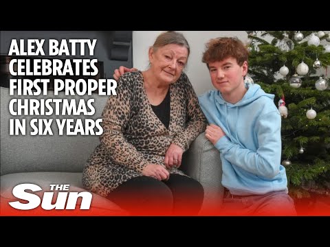 Alex Batty celebrates first proper Christmas in six years with Gran