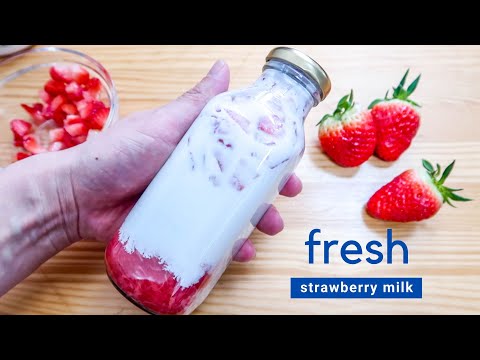 How to: Fresh Strawberry Milk | Seoul Cafe Style