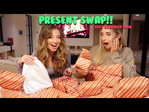 &pound;250 CHRISTMAS GIFT SWAP with Anastasia Kingsnorth!!😍 Present swap with my best friend!!