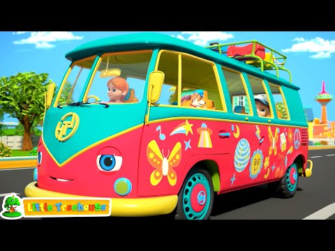 Wheels on the Bus Go Round and Round - Sing Along Rhymes &amp; More Baby Songs