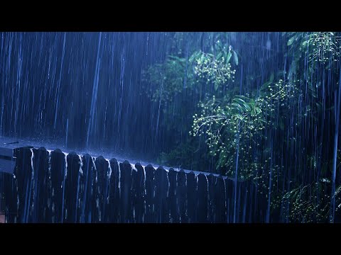 💤 Fall Asleep Fast In 3 Minutes With Torrential Rain On Tin Roof &amp; Powerful Thunder Sounds At Night