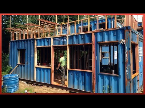 Man Builds Amazing DIY Container Home | Low-Cost Housing | 