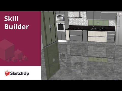 How to create a floor reflection in SketchUp - Skill Builder