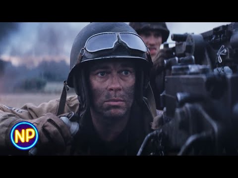 Machine Guns vs.Tanks Full Battle Scene | Fury