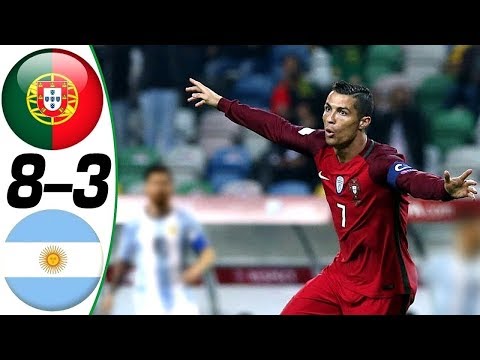 Portugal vs Argentina 8-3 - All Goals &amp; Highlights R&eacute;sum&eacute; &amp; Goles ( Last Matches ) HD