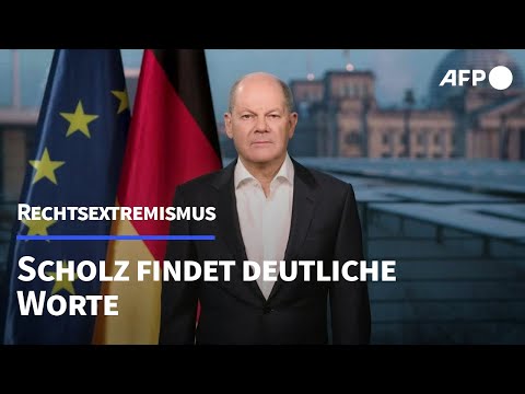 Scholz: &quot;Rechtsextremisten greifen unsere Demokratie an&quot; | AFP