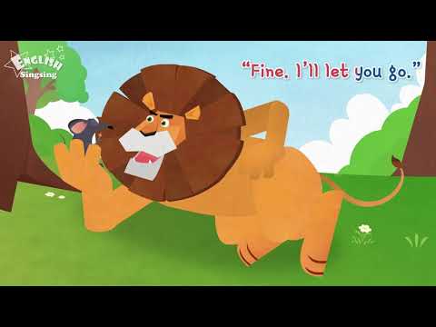 The Lion and the Mouse   Fairy tale   English Stories Reading Books online video cutter com