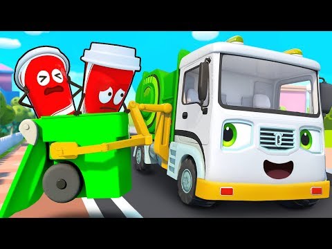 Mobil Truk Sampah Selalu Membersihkan Sampah Di Jalan | Lagu Anak-anak | BabyBus Bahasa Indonesia