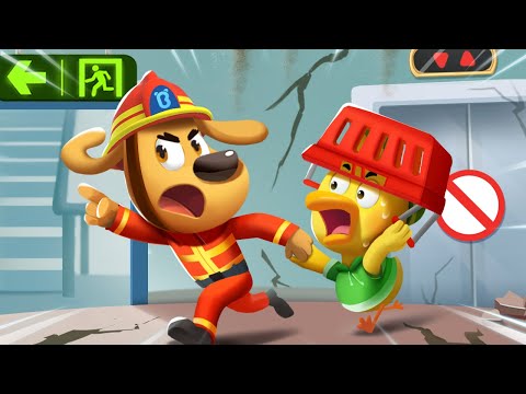 Earthquake Safety | Safety Cartoon | Detective Cartoon | Kids Cartoon | Sheriff Labrador | BabyBus