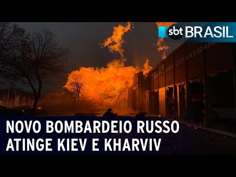 Novo bombardeio russo atinge Kiev e Kharviv, duas maiores cidades da Ucr&acirc;nia | SBT Brasil (02/01/24)