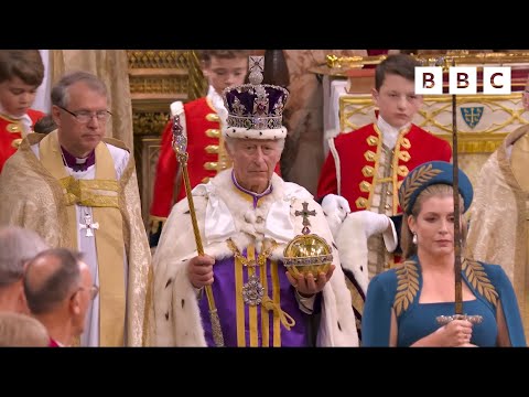 National Anthem at Westminster Abbey 🎶👑 | The Coronation of TM The King And Queen Camilla - BBC