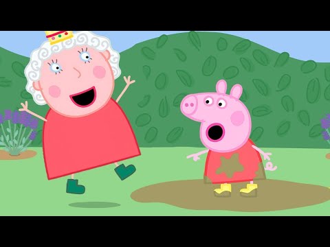 Peppa Pig Official Channel | Peppa Pig and the Queen Play in Muddy Puddles!