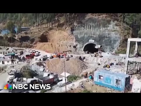 New video shows 41 construction workers trapped in tunnel in India