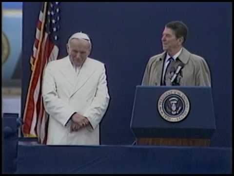 President Reagan&rsquo;s and Pope John Paul II Remarks at their Arrival in Alaska on May 2, 1984