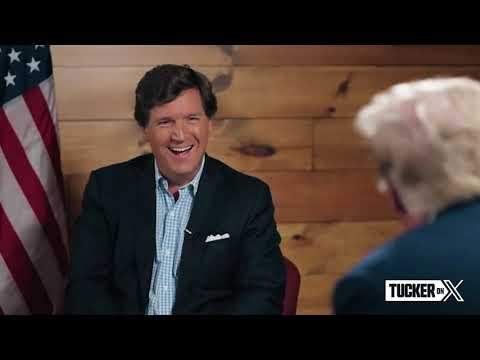 Tucker Carlson &amp; Donald Trump | FULL INTERVIEW | Debate Night in Bedminster