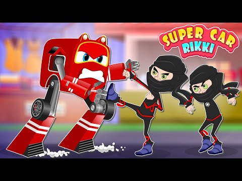 Supercar Rikki Catches the Ninja thief Stealing and creating a nuisance in the city