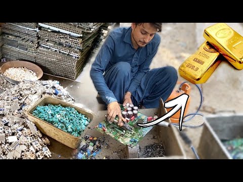 Very interesting Recover 24K Gold From Electronics Scrap