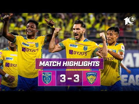 Match Highlights | Kerala Blasters FC 3-3 Chennaiyin FC | MW 8 | ISL 2023-24