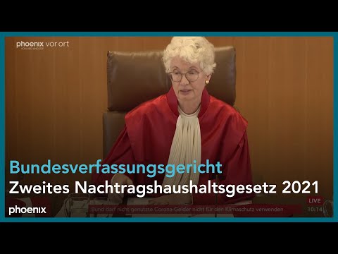 Urteil des Bundesverfassungsgerichts zu &amp;bdquo;Zweites Nachtragshaushaltsgesetz 2021&amp;ldquo; am 15.11.23