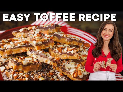 Easy Almond Toffee Recipe - Simple Chocolate Almond Toffee Tutorial