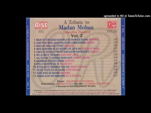 A TRIBUTE TO MADAN MOHAN BY ANURADHA PAUDWAL (VOLUME 2) (SIDE A)