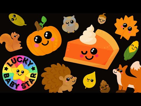 🍁Fall Into Autumn Sensory Fun by Lucky Baby Star! Pumpkin Pie Harvest with Fox, Squirrel &amp; Hedgehog