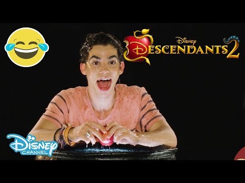 Descendants 2 | Halloween Apple Bobbing Challenge ft. Cameron Boyce ? | Disney Channel UK